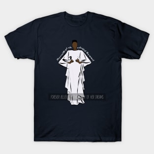 Power of her dreams, black history design T-Shirt